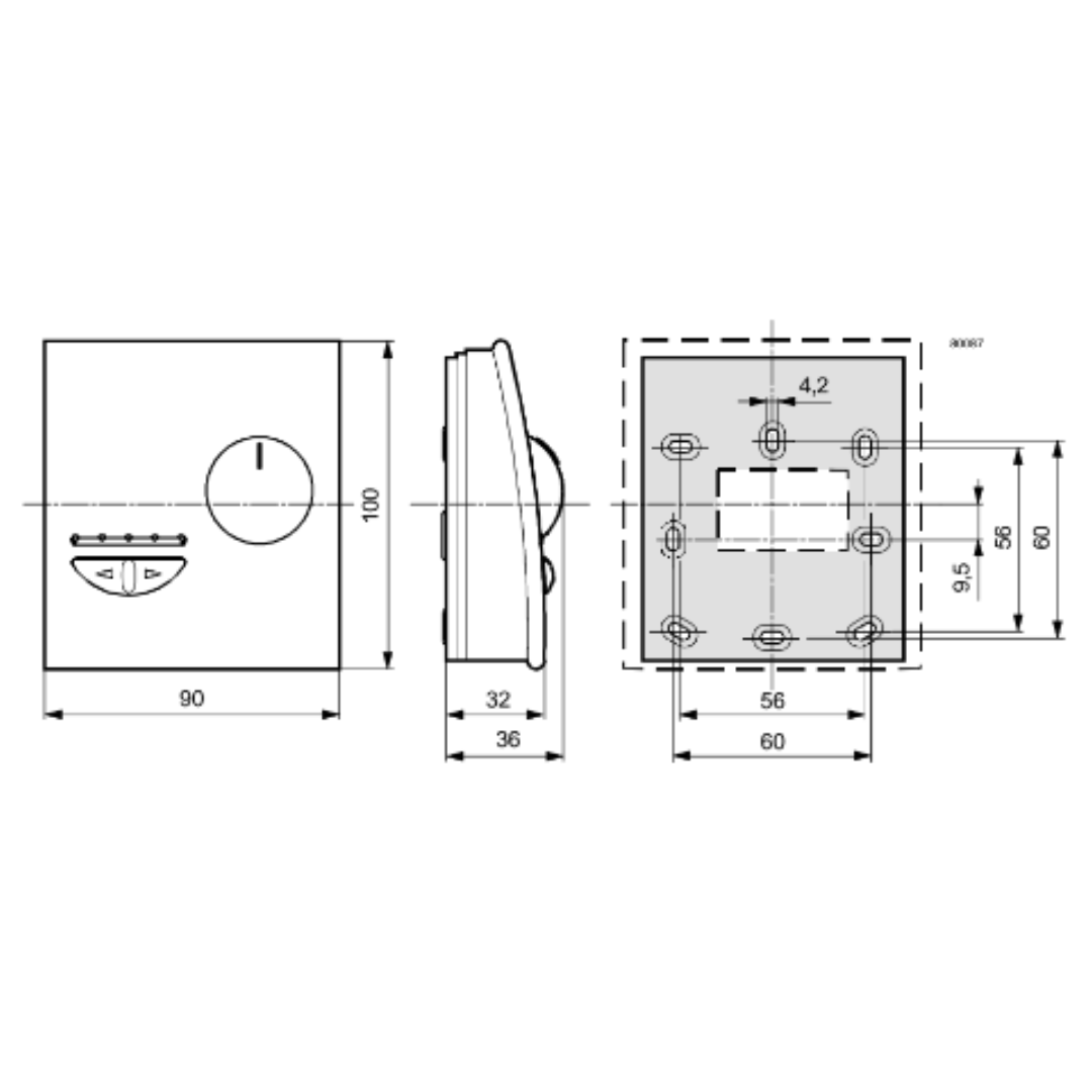 Thermostat d'ambiance avec interface PPS2 - QAX33.1 - Thermosia - Siemens